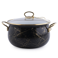 Кастрюля 5л Siyah Mermer