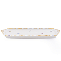 Поднос 37см рулетница Мейсенский цветок Слоновая кость Аристократ 