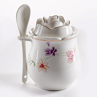 Сахарница с ложкой 9см Флориана