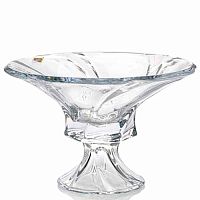 Фруктовница 30,5см на ножке Mozart Aurum Crystal