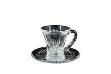 Набор чайных пар180 мл 6пер 12пр Wellington Crystalite Bohemia