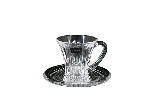 Набор чайных пар180 мл 6пер 12пр Wellington Crystalite Bohemia
