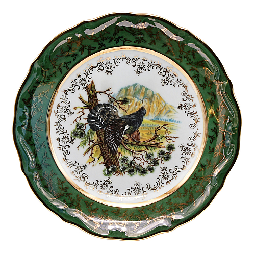 Набор тарелок 19см 6шт Мария Тереза Охота зеленая Repast Набор тарелок 19см 6шт Мария Тереза Охота зеленая Repast