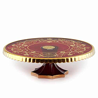 Тортница 32см на ножке Jablon Granat Max Crystal
