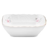 Салатница квадратная 16см Серая роза ZL Bernadotte