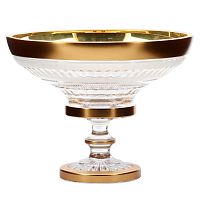 Фруктовница 35см н/н хрусталь с золотом Moser Crystal HeArt