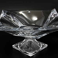 Фруктовница 39см на ножке Quadron Aurum Crystal
