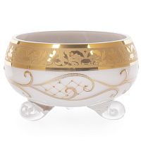 Конфетница 13см золото белый фон Max Lux Star Crystal