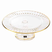 Тортница 28см н/н Diva Golden Rim AS Crystal