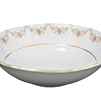 Набор салатников 20см 6шт Соната Цветочная Слоновая кость Leander