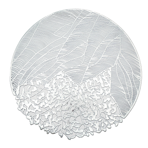 Салфетка сервировочная 38*38см Фэйви серебро Доляна