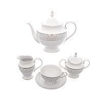 Сервиз чайный 6пер 15пр Repast Серебряная сетка