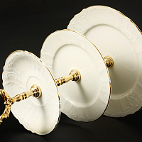 Горка 3 яруса Белый узор слоновая кость Bernadotte