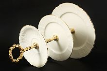 Горка 3 яруса Белый узор слоновая кость Bernadotte