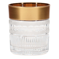 Набор стаканов 320мл 6шт хрусталь с золотом Moser Crystal HeArt