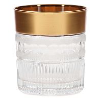 Набор стаканов 320мл 6шт хрусталь с золотом Moser Crystal HeArt