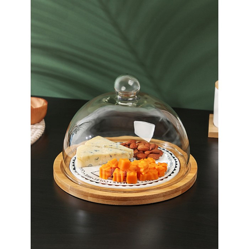 Блюдо с крышкой 23,7см Сыр BellaTenero Блюдо с крышкой 23,7см Сыр BellaTenero