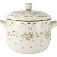 Кастрюля эмалированная 20см 3,8л Воспоминание Ejiry