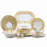 Сервиз столовый 6пер 26пр с супником Natalia Creme Gold Falkenporzellan