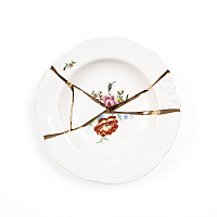Тарелка глубокая 22см Kintsugi Seletti