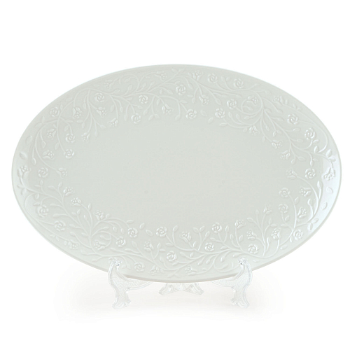 Блюдо овальное 36,5см Веточки-цветочки Elan Gallery