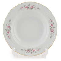 Набор тарелок 23см 6шт глубоких Серая роза ZL Bernadotte