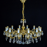 Люстра 12 рожковая золото Royal Bohemia