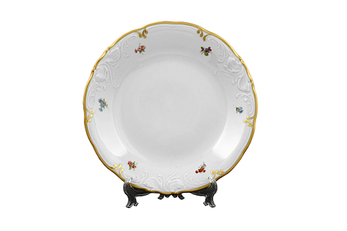 Блюдо круглое 30см Цветок Слоновая кость Roman Gebis