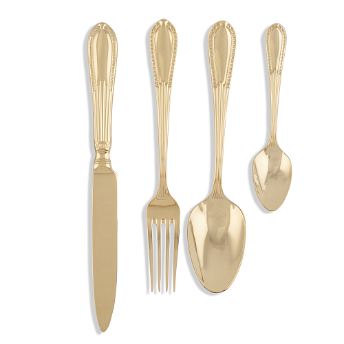 Набор столовых приборов 24пр Elisabeth Chine Gold Steel Domus Design Набор столовых приборов 24пр Elisabeth Chine Gold Steel Domus Design