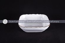 Салатница квадратная 16см Белый узор (6шт кор) Bernadotte