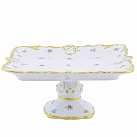 Поднос квадратный 32см н/н Мейсенский цветок Queen's Crown