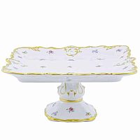 Поднос квадратный 32см н/н Мейсенский цветок Queen's Crown