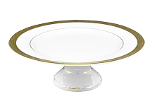 Тортница 32см на ножке Constanza Creme Gold 9349