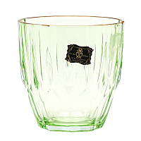 Набор стаканов 275мл 6шт Diamond Матовое золото AS Crystal 