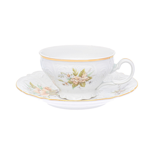 Набор чайных пар 155мл 6шт Дикая роза