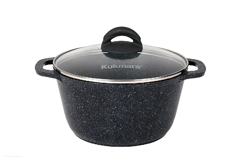 Кастрюля 4,5л с крышкой Granit black Кукмара Кастрюля 4,5л с крышкой Granit black Кукмара