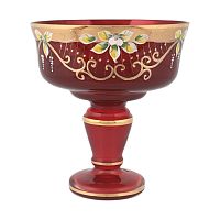 Конфетница 20см золото гранат(кор=16шт) Star Crystal