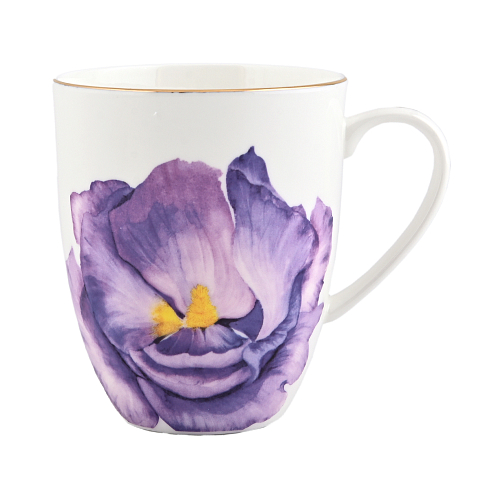 Кружка 0,4л Iris Flowers Emily  (в подар.упаковке) 