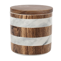 Банка для сыпучих продуктов 11см 0,7л Wood&Marble