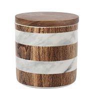 Банка для сыпучих продуктов 11см 0,7л Wood&Marble