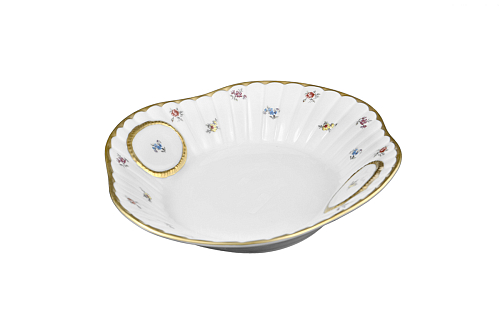 Блюдо для хлеба 35см рельефное Мейсенский цветок 