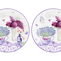 Набор тарелок 19см 2шт Лаванда Elan Gallery