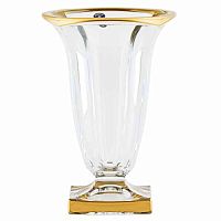 Ваза 29см на ножке Magma Матовое золото AS Crystal