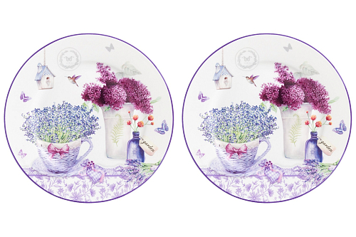 Набор тарелок 19см 2шт Лаванда Elan Gallery
