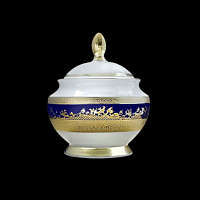 Сахарница с крышкой Constanza Cobalt Gold 9320 Falkenporzellan