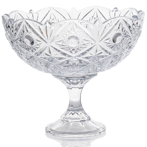 Конфетница 22см на ножке Miranda Crystalite Bohemia