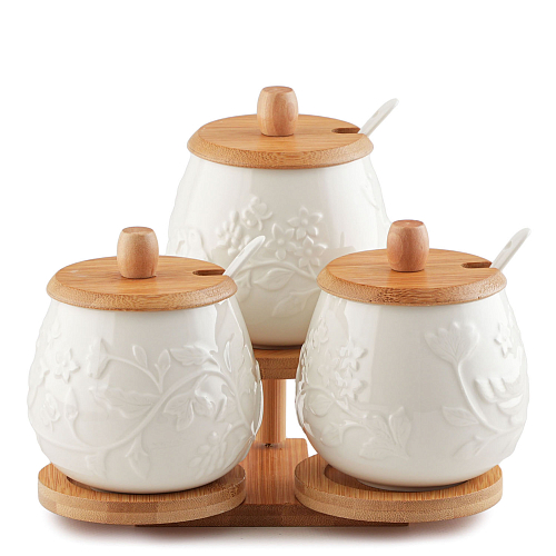 Набор банок для хран-я 3шт 400мл Птички на ветке Elan Gallery