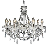 Люстра 8 рожковая платина