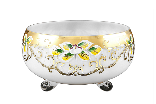 Тройножка 20см золото белый фон Star Crystal 