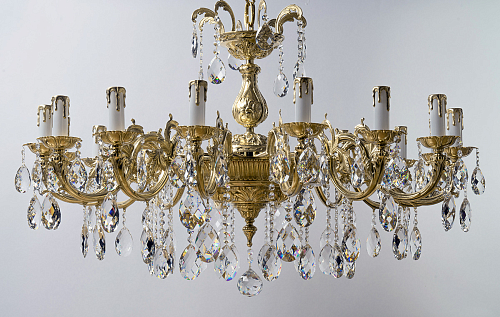 Люстра 16 рожковая патина Royal Bohemia